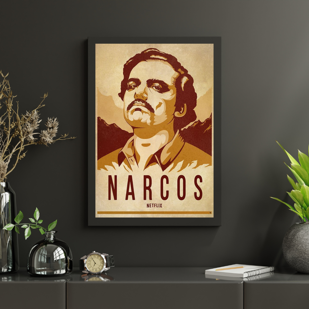 Pablo Escobar Narcos | Portrait Wall Frame