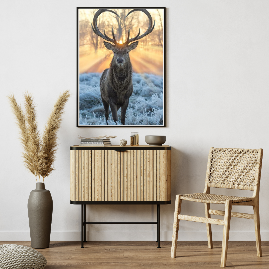 Vibrant Deer Portrait | Animal Wall Designs