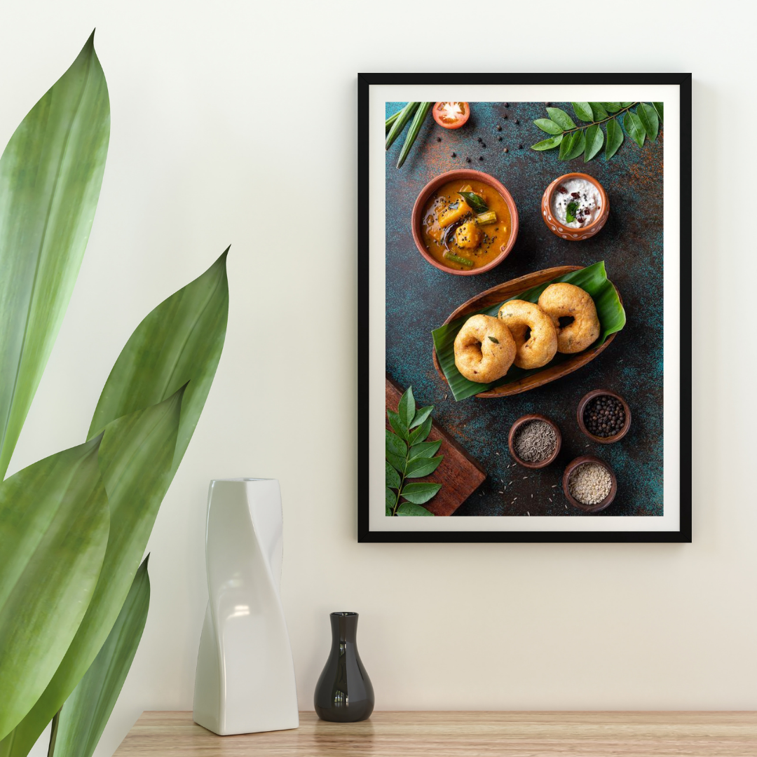 Traditional Meal Wall Decor | Aesthetic Food Wall Frame