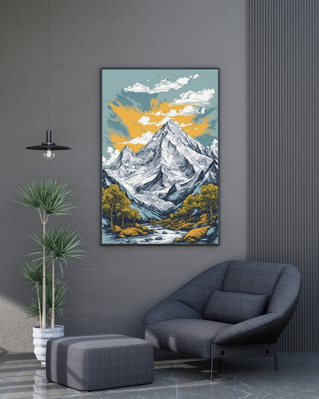 Mountain Painting | Wall Art Canvas print