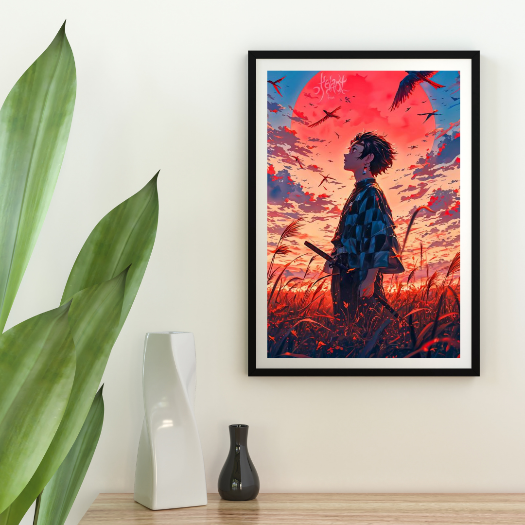 Demon Slayer Portrait | Stylized Wall Frames