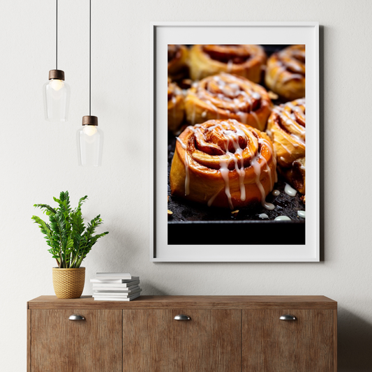 Closeup of a Delightful Snack Wall Decor | Modern Wall Frame