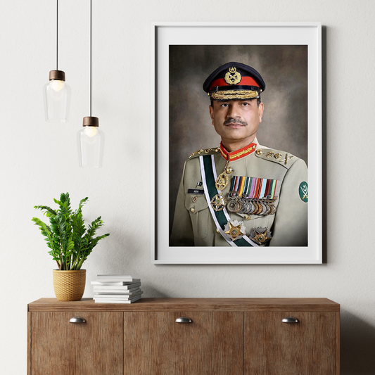 General Asim Munir Potrait | Wall Art Design