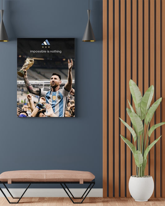 Messi Impossible is nothing | Wall Art for him