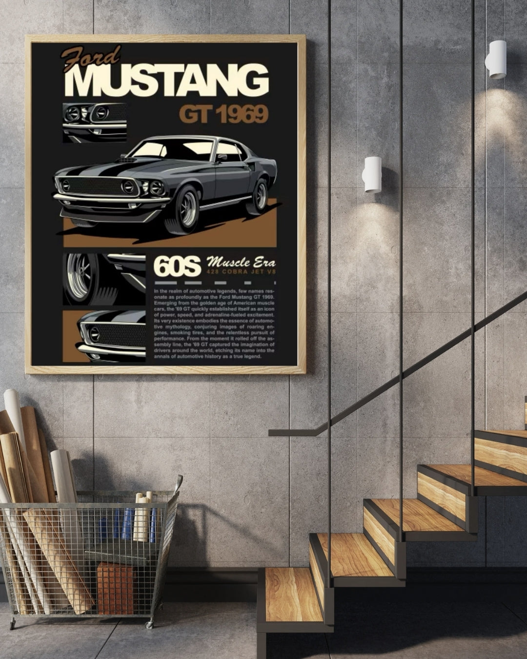 Mustang poster | Wall Art for him