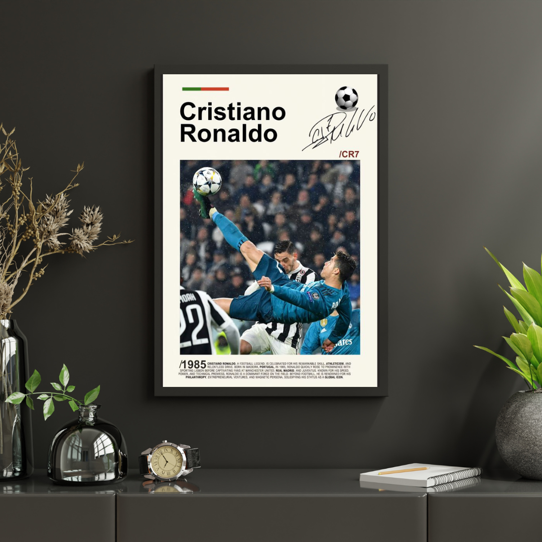 Cristiano Ronaldo Bicycle Kick | Wall Art