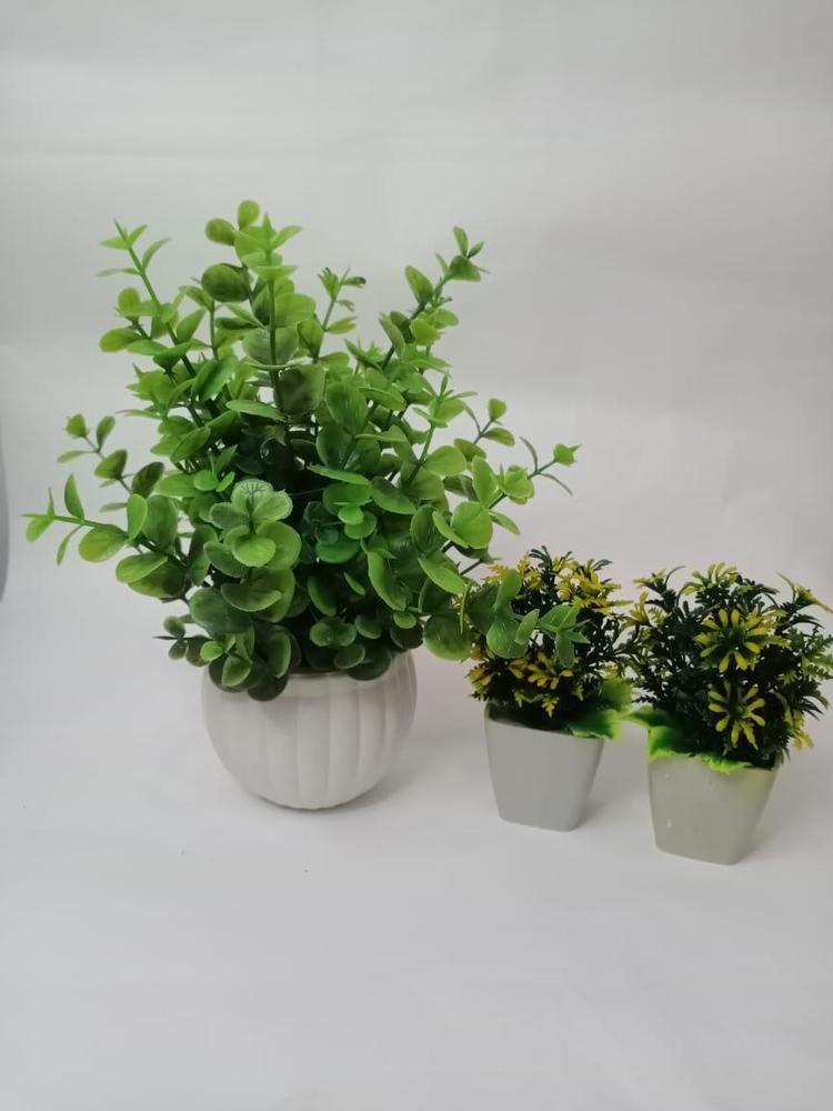 Synthetic Money Plant pots-Decor Art