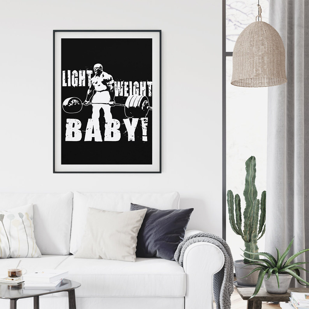 Light Weight Baby! | Wall Frame for Gym Motivation