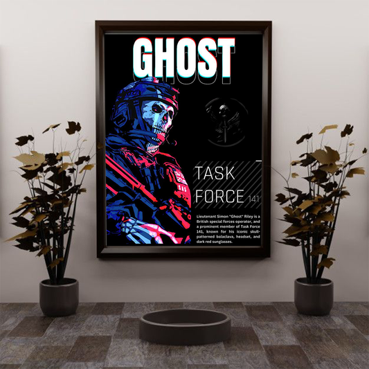 Ghost Task Force Wall Frame | Gamer's Paradise Wall Decor