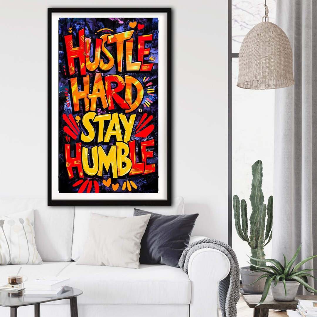 Motivational Graffiti Portrait | Wall Art Design